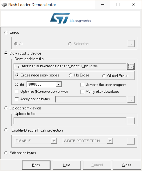 STM32F103 Bootloader Yükleme İşlemi 7