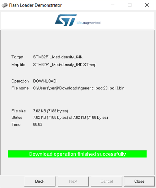 STM32F103 Bootloader Yükleme İşlemi 8