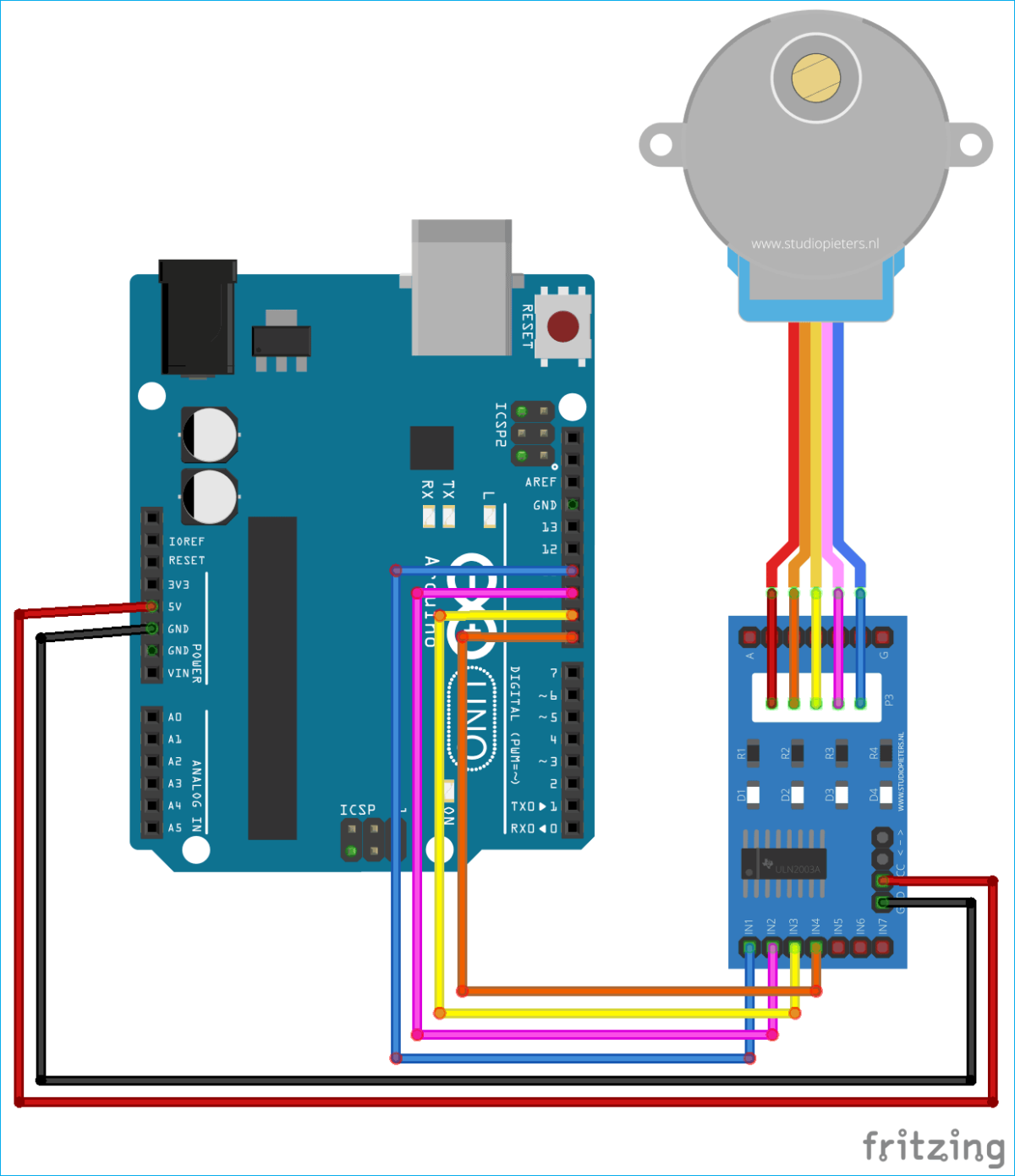 MATLAB ile Arduino kullanarak Step Motor Kontrolü - Kodmek